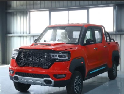 Red Mini Electric Pickup Truck